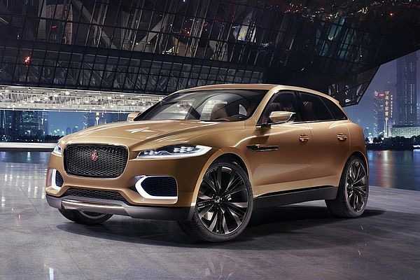 jaguar c-x17 概念车换色亮相广州车展