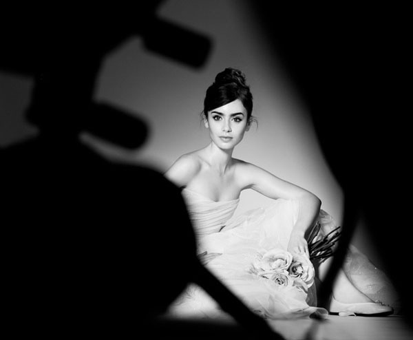 lily collin 代言兰蔻2014彩妆新品广告曝光