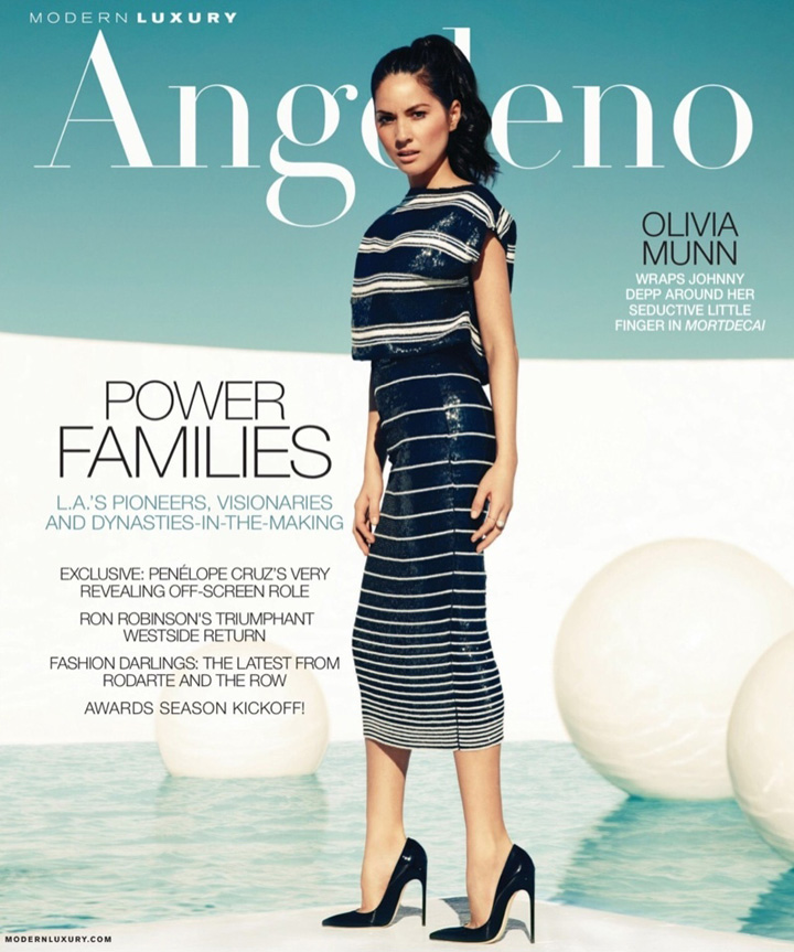 olivia munn《angeleno》杂志2015年2月号