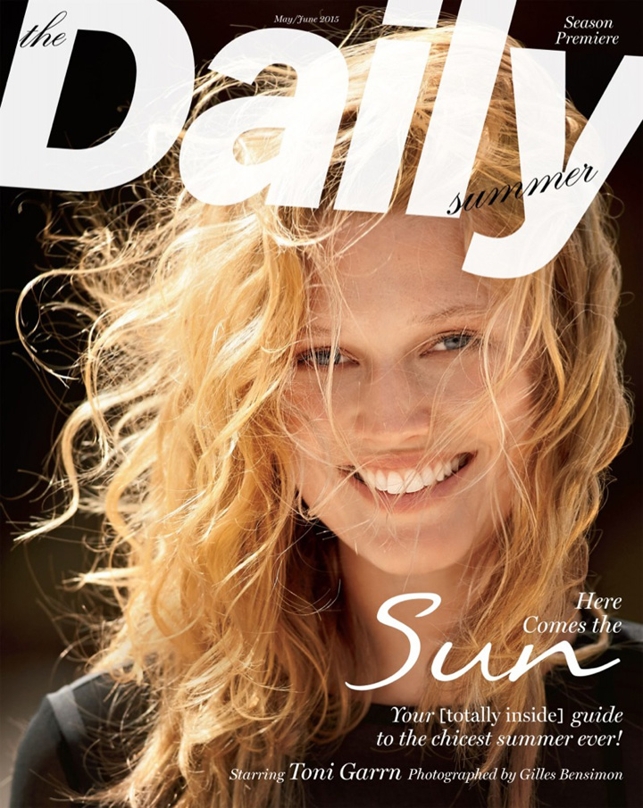 toni garrn《the daily summer》杂志2015年5/6月号