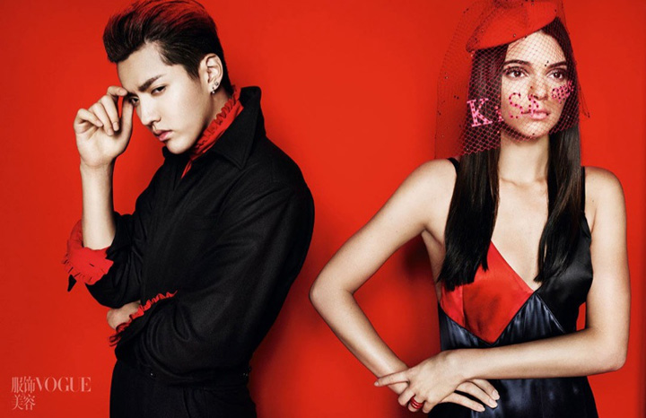 kendall jenner&吴亦凡《vogue》中国版2015年7月号