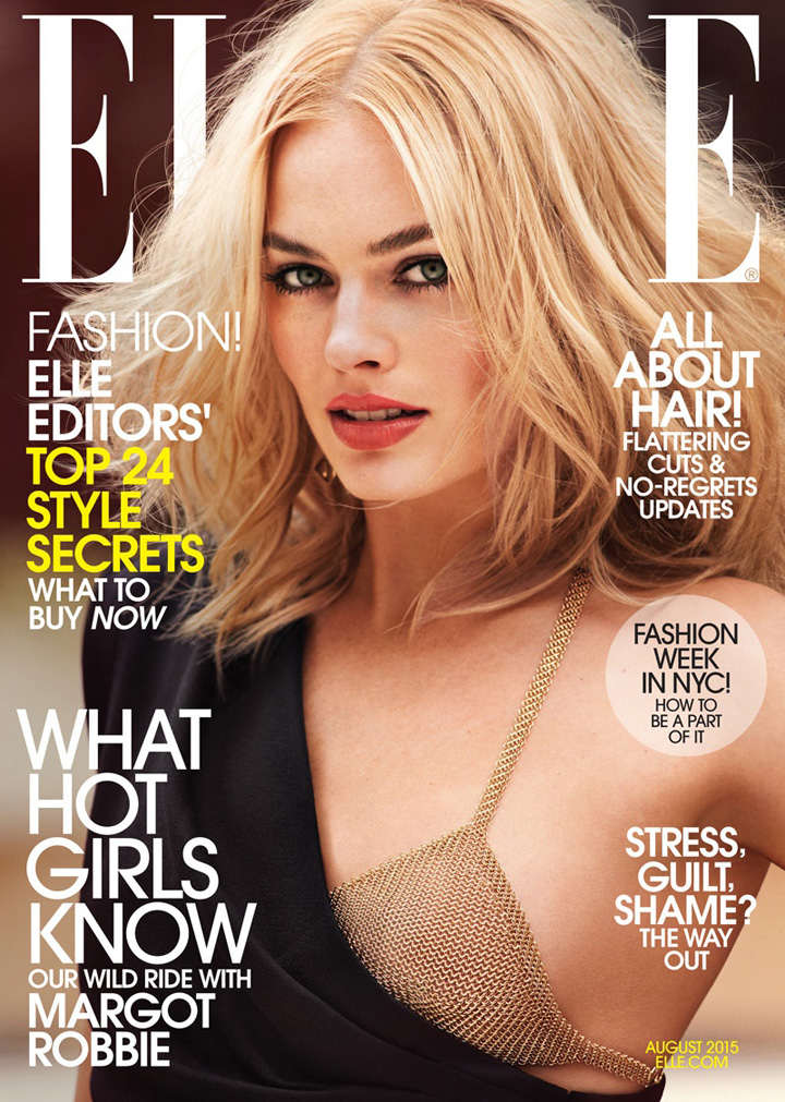 margot robbie《elle》杂志2015年8月号