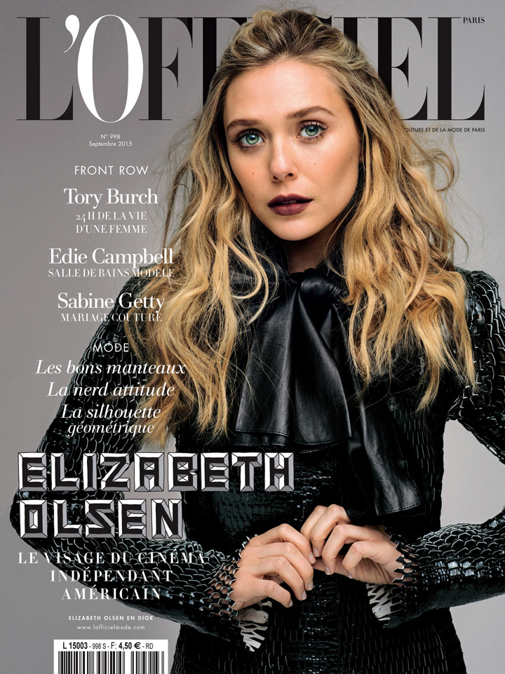 elizabeth olsen《l’officiel》法国版2015年9月号