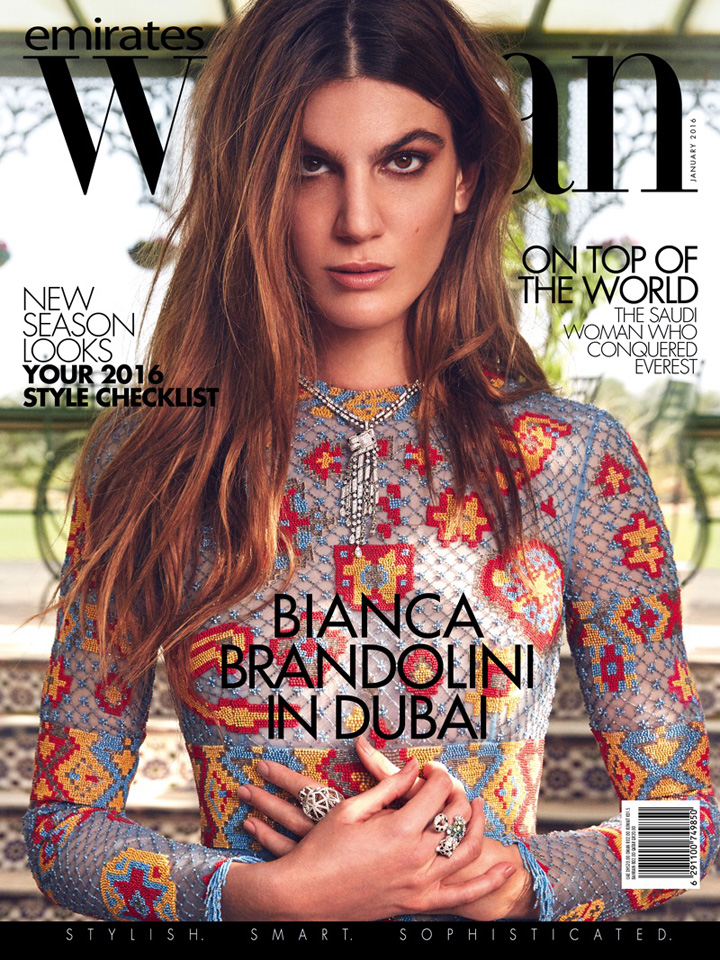 bianca brandolini《emirates woman》2016年1月号