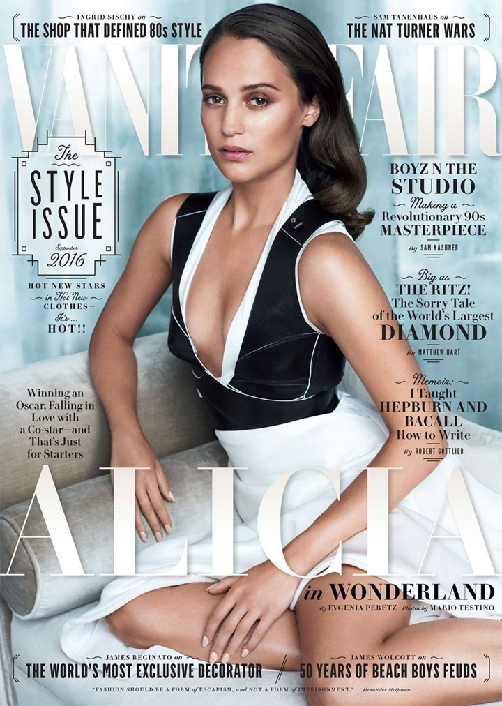 alicia vikander《vanity fair》美国版2016年9月号